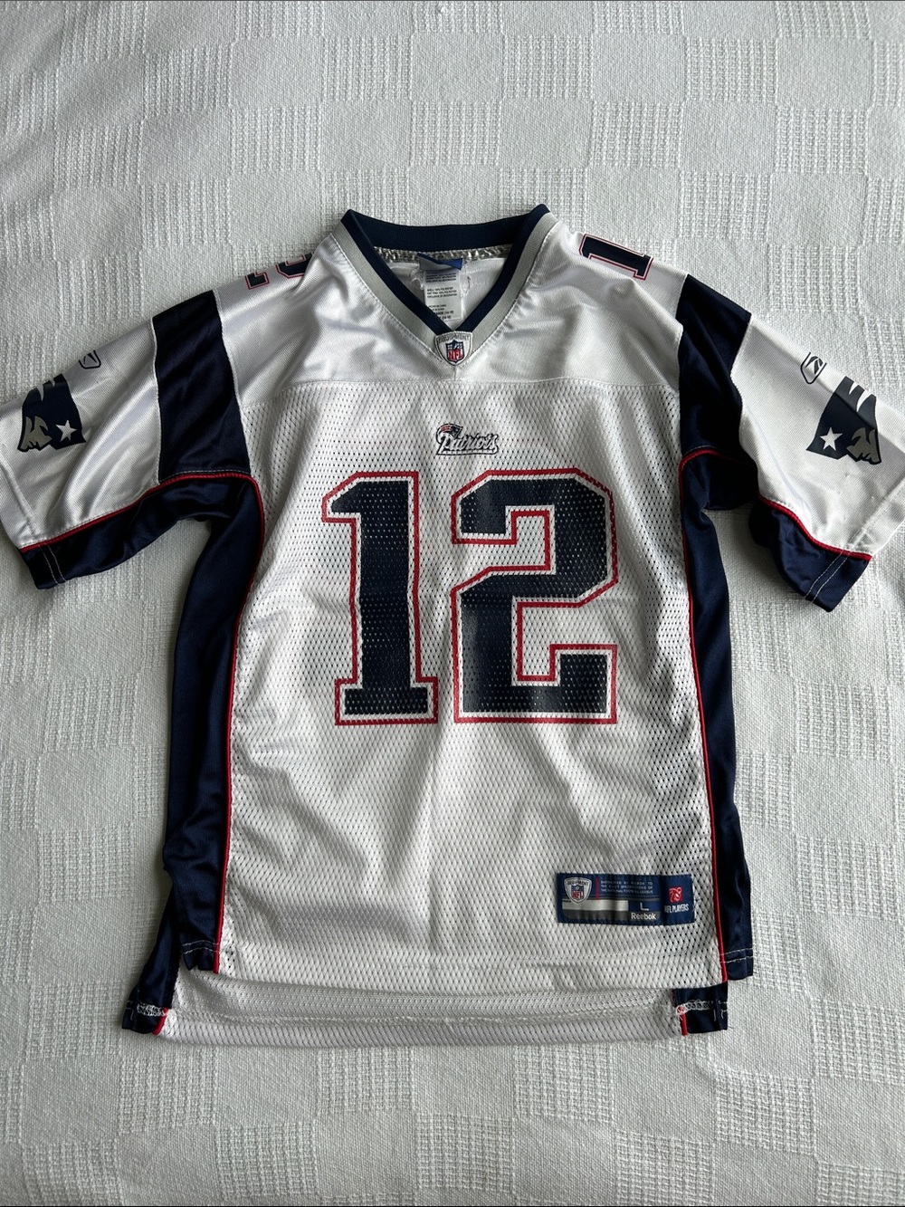 Kids NFL Patriots Tom Brady Jersey size Large 14/16